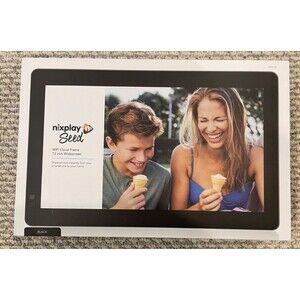 NEW Nixplay Seed WiFi Cloud Digital Photo Frame 13" Widescreen Black W13B Rare
